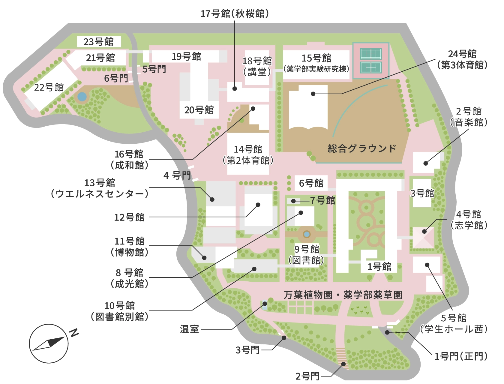 キャンパスマップ | 大学について | 大阪大谷大学