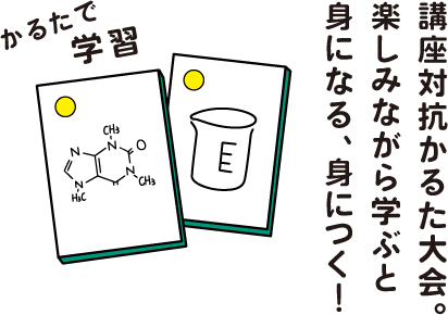 講座対抗かるた⼤会。楽しみながら学ぶと⾝になる、⾝につく！